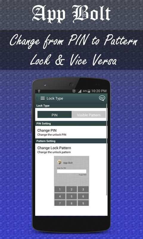 App Locker-App Bolt скриншот 1
