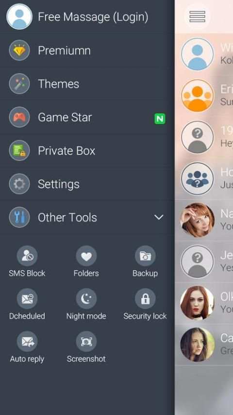 GO SMS PRO ICOLOR8 THEME screenshot 1