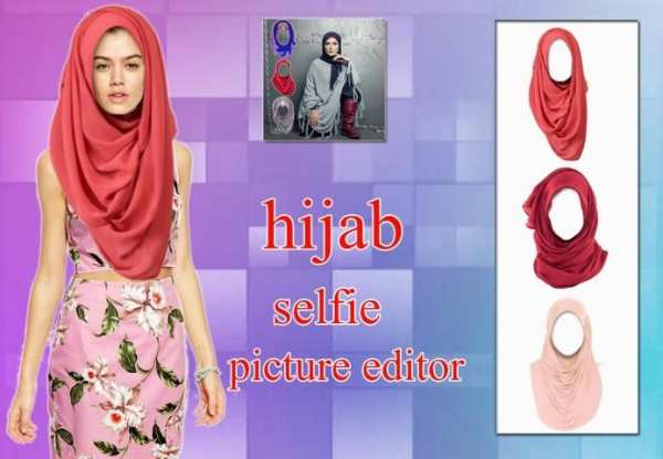 Hijab Selfie Picture Editor скриншот 2