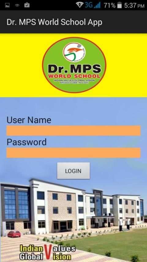 Dr. MPS World School App स्क्रीनशॉट 1