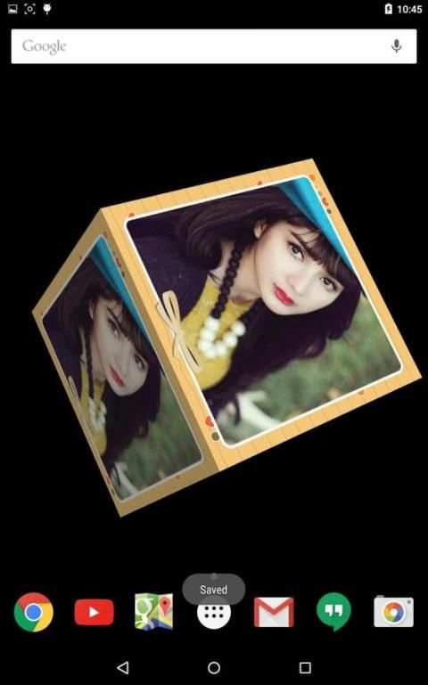 Cube 3D Choose Photo LWP screenshot 1