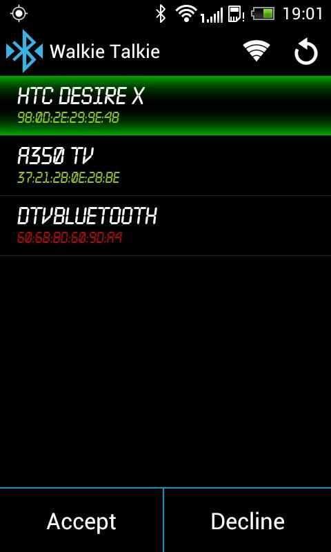 Bluetooth Walkie Talkie screenshot 2