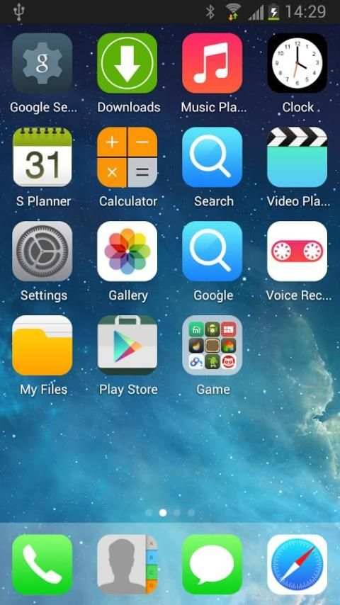 Sky Launcher Theme स्क्रीनशॉट 3