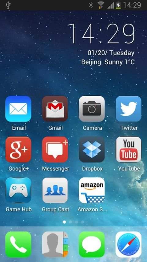 Sky Launcher Theme скриншот 4