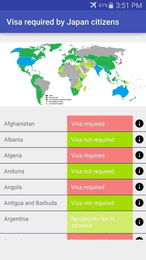 World Travel without Visa स्क्रीनशॉट 3
