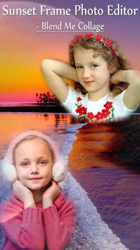 Sunset Frame Photo Editor - Blend Me Collage скриншот 5