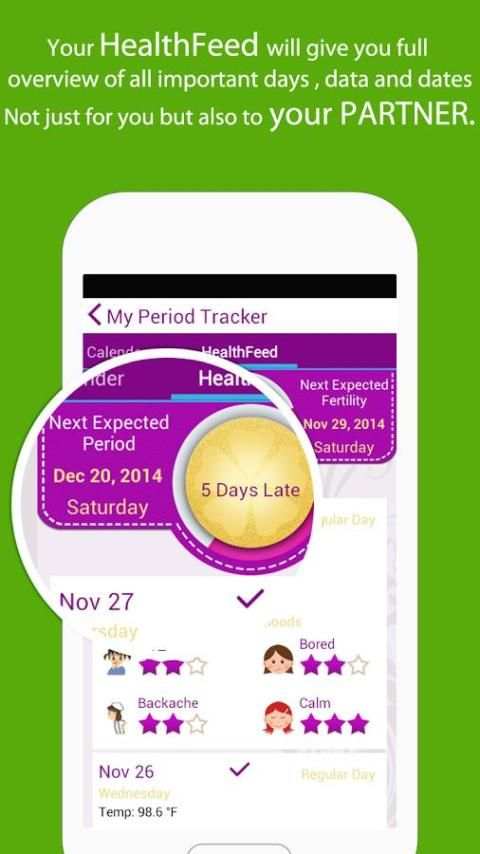 My Period Tracker / Calendar स्क्रीनशॉट 5