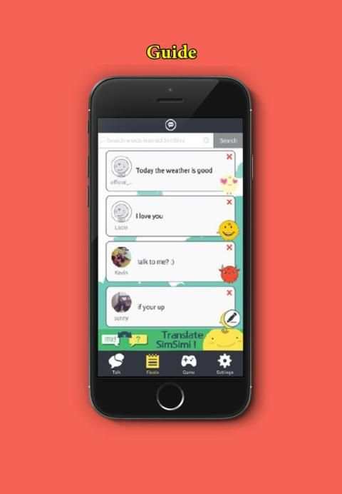Guide For SimSimi скриншот 3