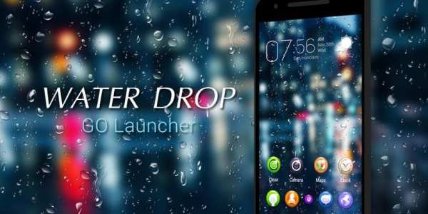 Drop Rain Parallax Go Launcher Theme screenshot 1
