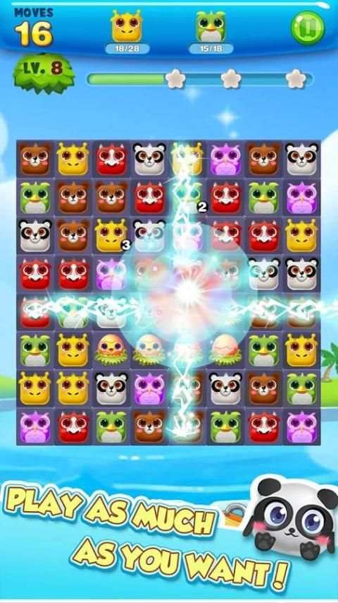 Panda Crush Saga-Match 3 Puzzle screenshot 4