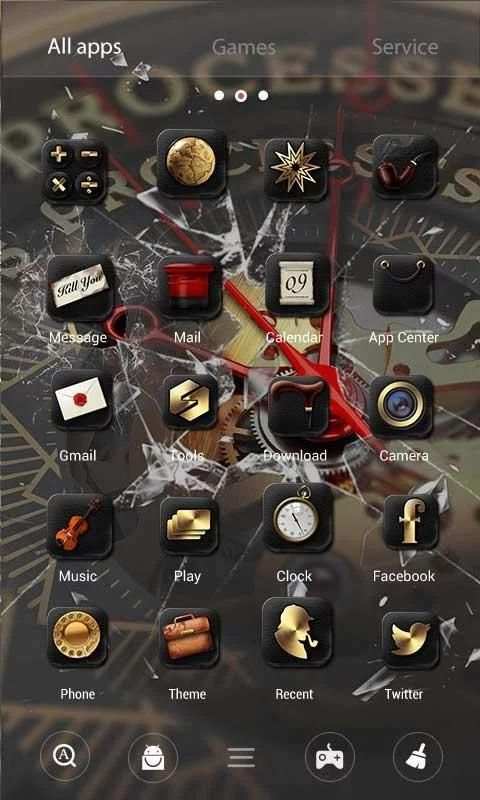 Broken Parallax Go Launcher Theme screenshot 3