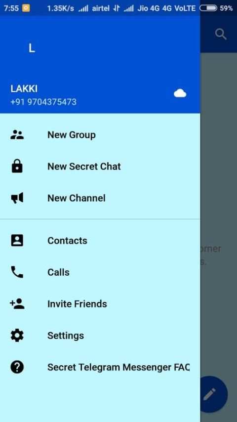 Secret Telegram Messenger screenshot 1