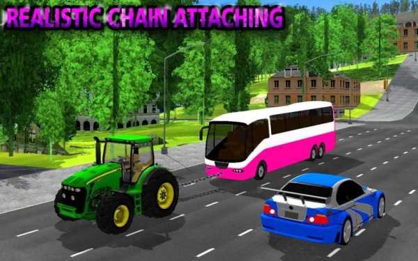 Tractor Pull Transport Traffic Car Tow. Bus Towing screenshot 2