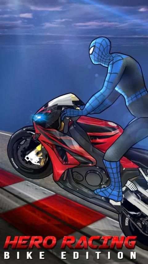 Spider Hero Racing : Bike Edition скриншот 3