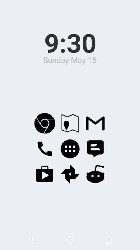 Stamped Black Icons स्क्रीनशॉट 4