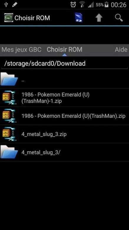GBA emulator screenshot 1