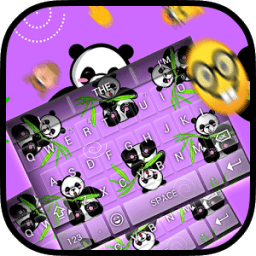 Cartoon Panda Keybaord Theme иконка