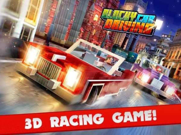 Blocky Car Driving Simulator स्क्रीनशॉट 8
