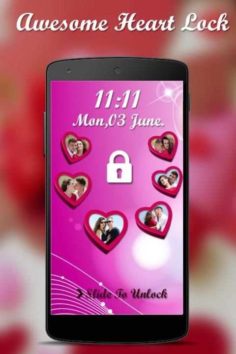 Photo Shape Pattern Lock Screen screenshot 1