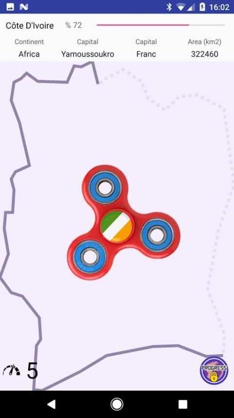 ߷ Fidget Flag Spinner ߷ World Flags Game скриншот 6