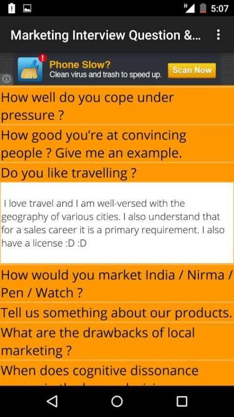 Marketing Interview Questions скриншот 4