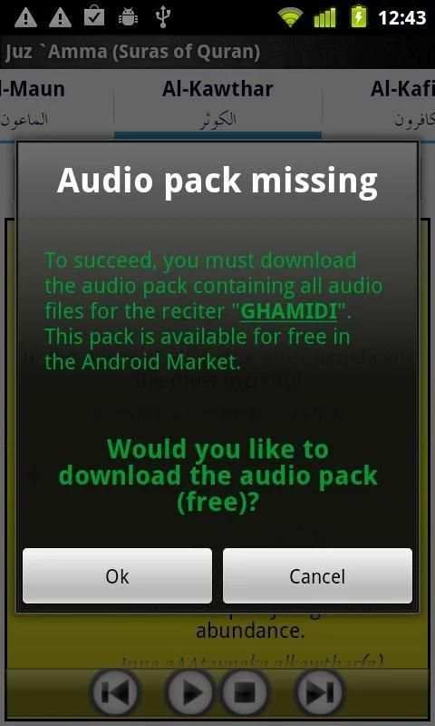 Audio Pack (Al-Ghamidi) 2 تصوير الشاشة
