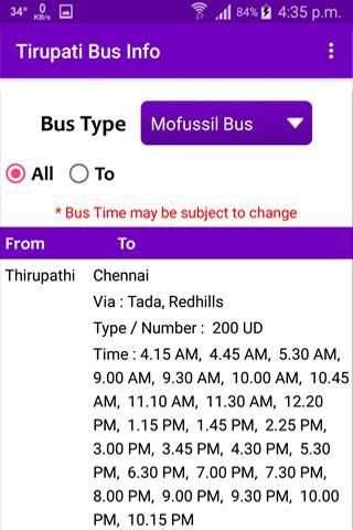 Tirupati Bus Info screenshot 8