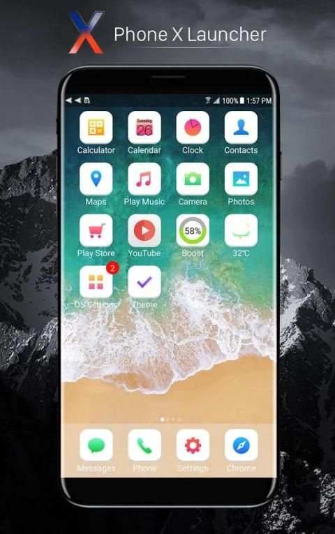 Phone X Launcher скриншот 4