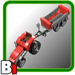 ikon Bricks Instruction Tractor with trailer