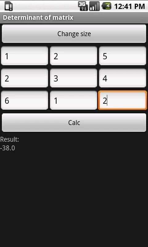 MatrixCalc screenshot 1