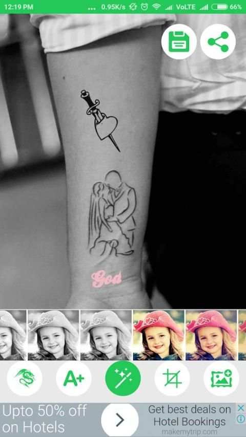 Tattoo Editor With My Name скриншот 4