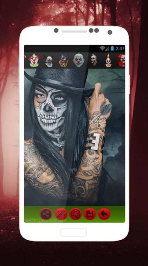 Scary Clown Mask Editor - Joker Face Maker Pro 1 تصوير الشاشة