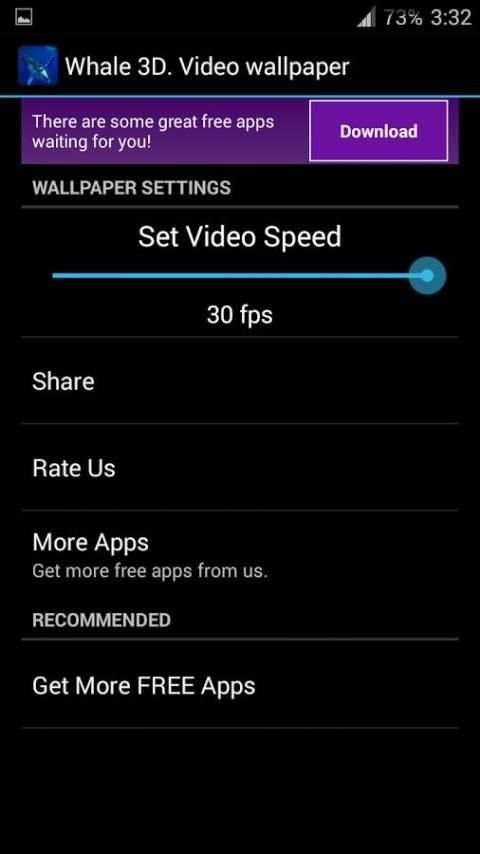 Whale 3D. Video wallpaper 1 تصوير الشاشة