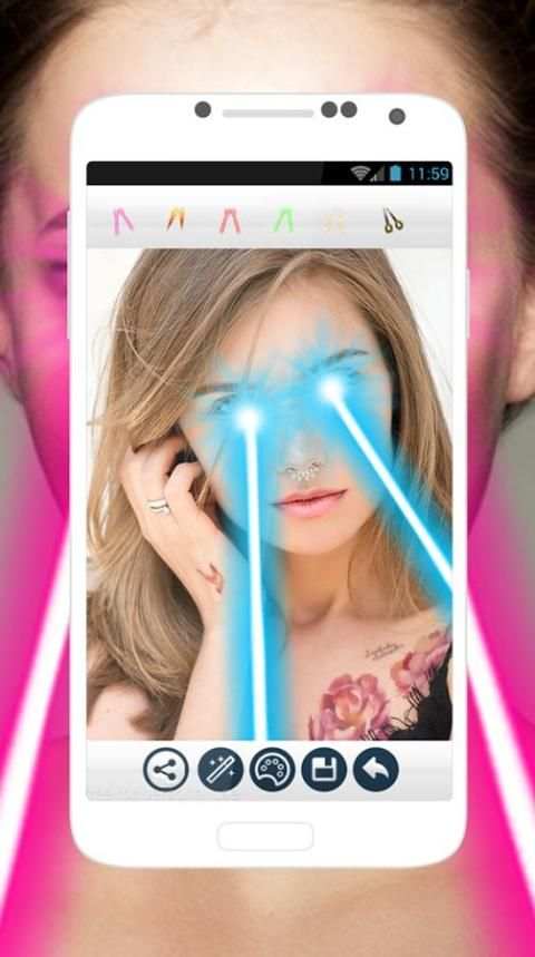 Eyes Laser Effect Photo Editor screenshot 4