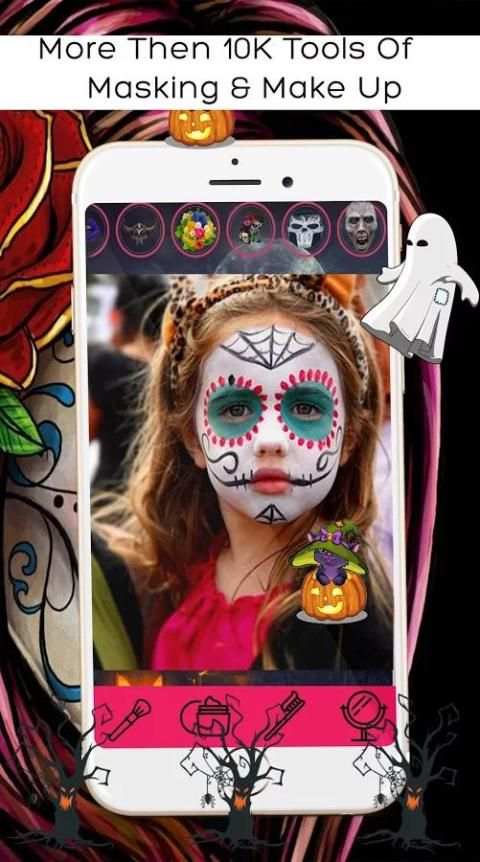 Halloween Makeup For Kids 3 تصوير الشاشة