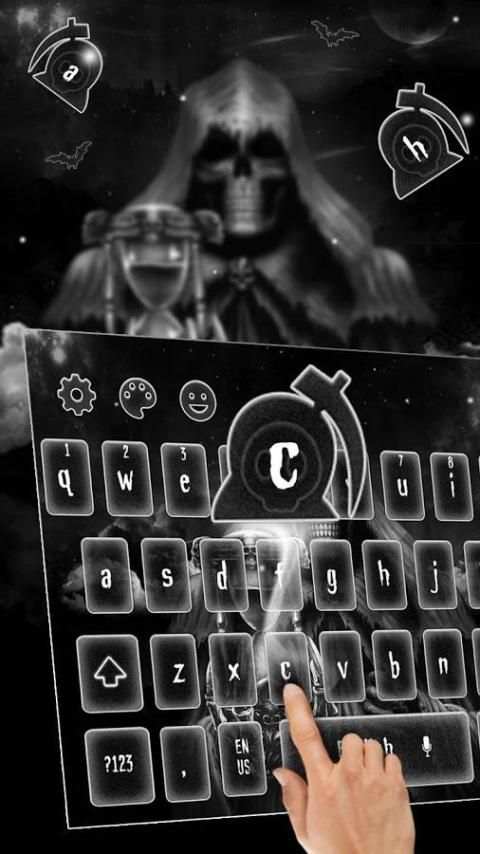 Reaper Hourglass Keyboard Theme скриншот 2