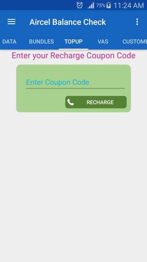 Aircel Balance Check स्क्रीनशॉट 4