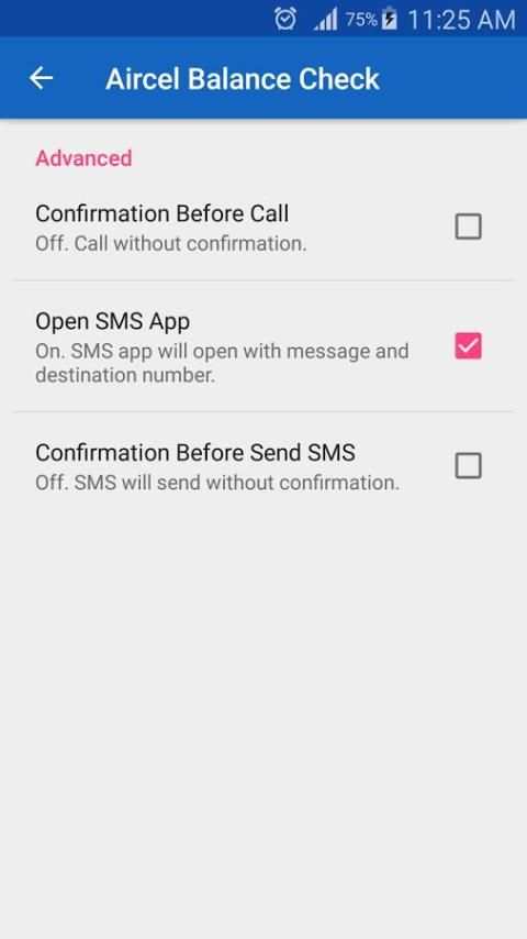 Aircel Balance Check स्क्रीनशॉट 1