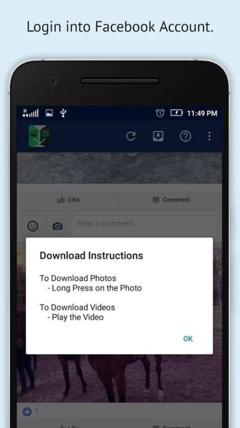 Video & Photo Downloader for Facebook screenshot 4