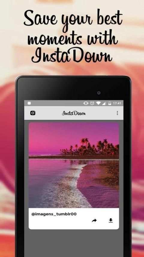 InstaDown - Download Instagram photos and stories screenshot 1