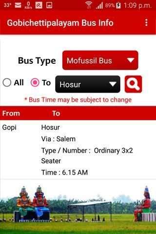 Gobichettipalayam Bus Info screenshot 4