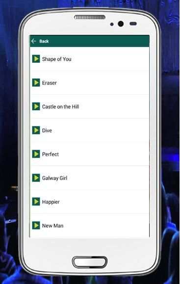 Ed Sheeran music lyrics screenshot 5
