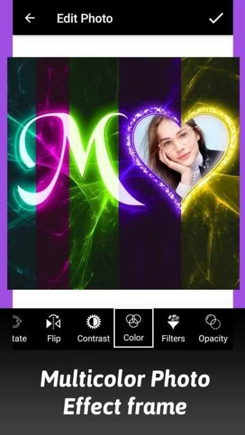 Lighting Text Photo Frame screenshot 5