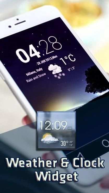 Weather & Clock Widget screenshot 1