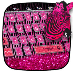 Pink Zebra Keyboard Theme иконка