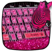 Pink Zebra Keyboard Theme