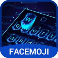 3D Hologram Neon Emoji Keyboard Theme on 9Apps