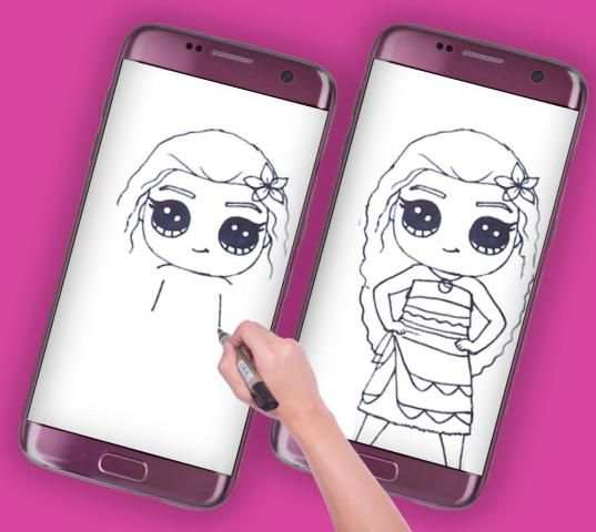 How To Draw Disney Moana screenshot 2