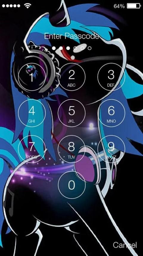 Pony Sketch PIN Screen Lock скриншот 2