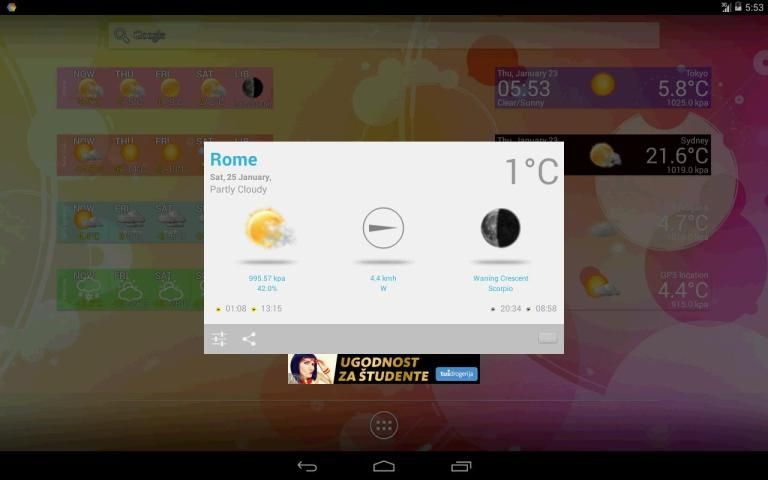 Weather Widget Forecast App screenshot 2